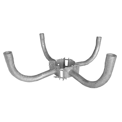 4 Arm Wrap Around Bracket at 90 Degrees for 10 in. 13 in. Pole